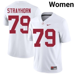 Official Women College Football White Bama Kaden Strayhorn #79 Jerseys 397471-457