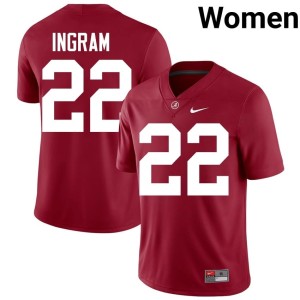 University Alabama #22 Crimson Mark Ingram Women College Football Jersey 103056-326