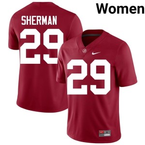 2026-27 Alabama Crimson Tide Nick Sherman College Football Crimson Women #29 Jersey 824183-586