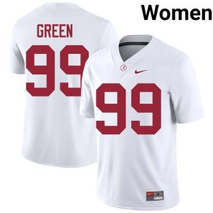 Alumni UA Terrance Green White College Football Women #99 Jerseys 513915-463