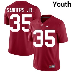 Official College Football Roll Tide Abduall Sanders Jr. #35 Crimson Youth Jersey 219465-788