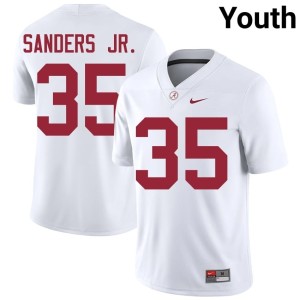 2026-27 White Abduall Sanders Jr. College Football Alabama Youth #35 Jerseys 415748-171