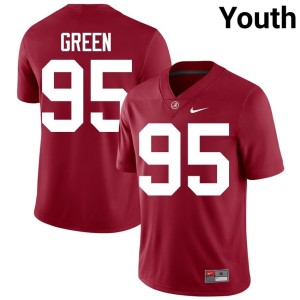 Player #95 Anderson Green Youth Crimson College Football Roll Tide Jerseys 179596-814