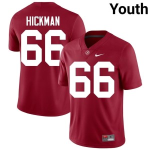 Alumni Baker Hickman College Football Crimson Youth Alabama Crimson Tide #66 Jerseys 192060-866
