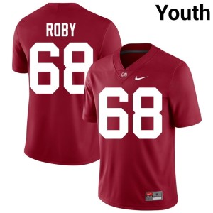 2026-27 Roll Tide Billy Roby Crimson #68 College Football Youth Jersey 274401-331