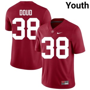University Blake Doud College Football Crimson Youth #38 UA Jersey 740853-953