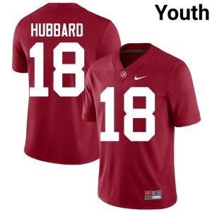 2026-27 Crimson #18 College Football Bray Hubbard Crimson Tide Youth Jersey 428426-561