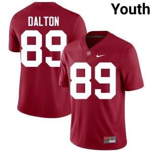 Limited College Football Youth Brody Dalton #89 Crimson Alabama Crimson Tide Jerseys 968540-431