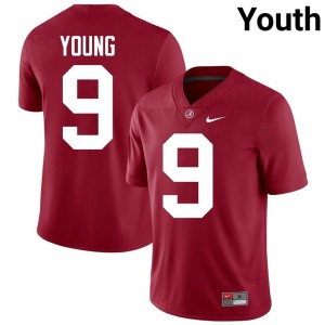 Official #9 Bryce Young Youth College Football Crimson Bama Jerseys 999962-933