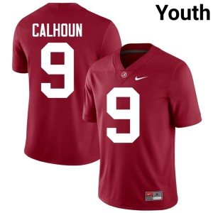 Replica Bama #9 Youth Crimson College Football Cam Calhoun Jersey 287844-780