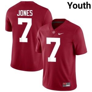 Replica #7 DaShawn Jones Crimson Youth College Football UA Jersey 206697-901