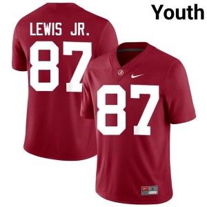Alumni Crimson Danny Lewis Jr. #87 College Football Bama Youth Jerseys 665544-647