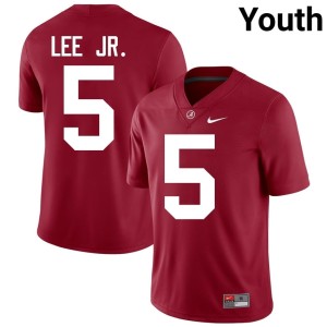 Limited #5 Crimson Dijon Lee Jr. College Football Youth Go Bama Jerseys 779914-944
