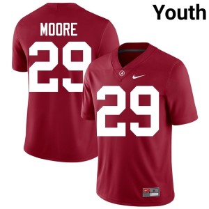 Alumni Crimson College Football #29 Go Bama Fredrick Moore Youth Jersey 557617-292