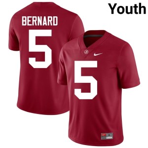 Limited Youth College Football Germie Bernard Crimson University of Alabama #5 Jerseys 378536-632