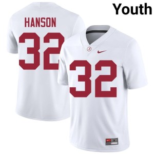 2026 Bama White Youth #32 College Football Griffin Hanson Jerseys 368877-904