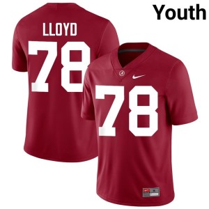 Player Crimson Youth University of Alabama #78 College Football Jackson Lloyd Jersey 857152-719