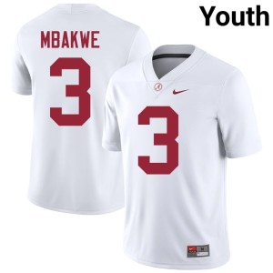 Player Jaylen Mbakwe Youth UA White College Football #3 Jerseys 808732-470