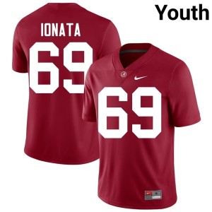 Alumni Joseph Ionata Alabama Crimson Tide #69 College Football Youth Crimson Jerseys 104281-931