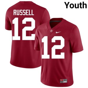 Replica College Football Roll Tide Youth Keelon Russell Crimson #12 Jerseys 542612-570