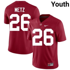 Game Luke Metz Alabama Crimson Tide #26 Youth Crimson College Football Jerseys 346784-712