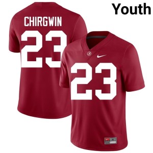 High School Crimson Tide MJ Chirgwin Youth #23 College Football Crimson Jerseys 821576-955