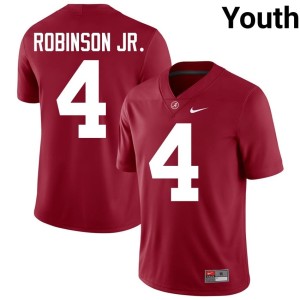 2026-27 Crimson Youth #4 Bama College Football Brian Robinson Jr. Jersey 150159-975