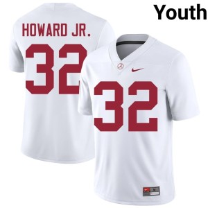 NCAA Youth College Football Corey Howard Jr. #32 White Alabama Jerseys 839322-209