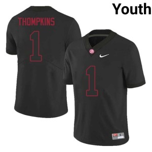 Player College Football UA Devan Thompkins #1 Black Youth Jerseys 765766-276