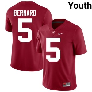 Player Germie Bernard Bama #5 Crimson Youth College Football Jerseys 995656-770