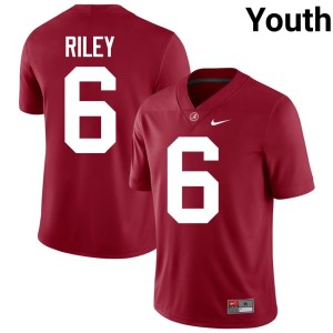University Youth Kevin Riley College Football Alabama Crimson #6 Jersey 929700-674