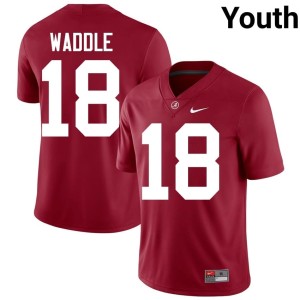 Stitched Roll Tide Mack Sutter #18 Crimson Youth College Football Jerseys 486269-538