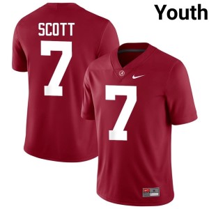 2026 Alabama Crimson Tide Crimson Rico Scott #7 Youth College Football Jerseys 471665-624