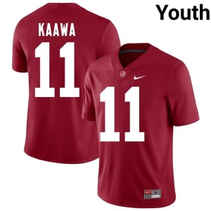 Player Crimson Tayden-Evan Kaawa The Tide College Football #11 Youth Jersey 586034-543
