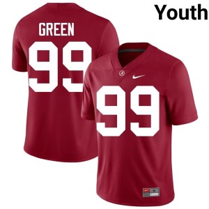 Player Terrance Green Youth #99 Alabama Crimson College Football Jersey 150211-124