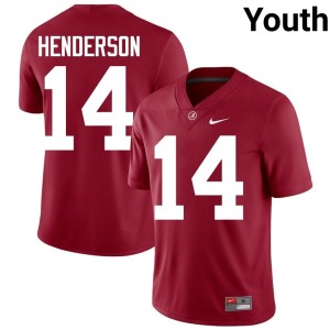 University Crimson Tide College Football Tyler Henderson Youth Crimson #14 Jersey 189186-729