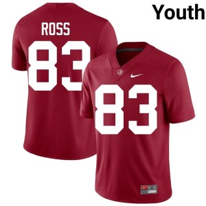 Official College Football Youth Warner Ross Crimson Go Bama #83 Jerseys 439759-607
